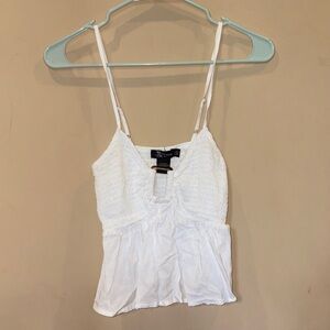 Miss Chievous White Textured Camisole